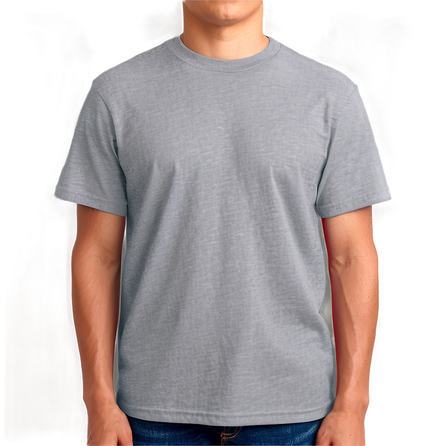 Heather Grey Blank Shirt Png Jap37 PNG Image