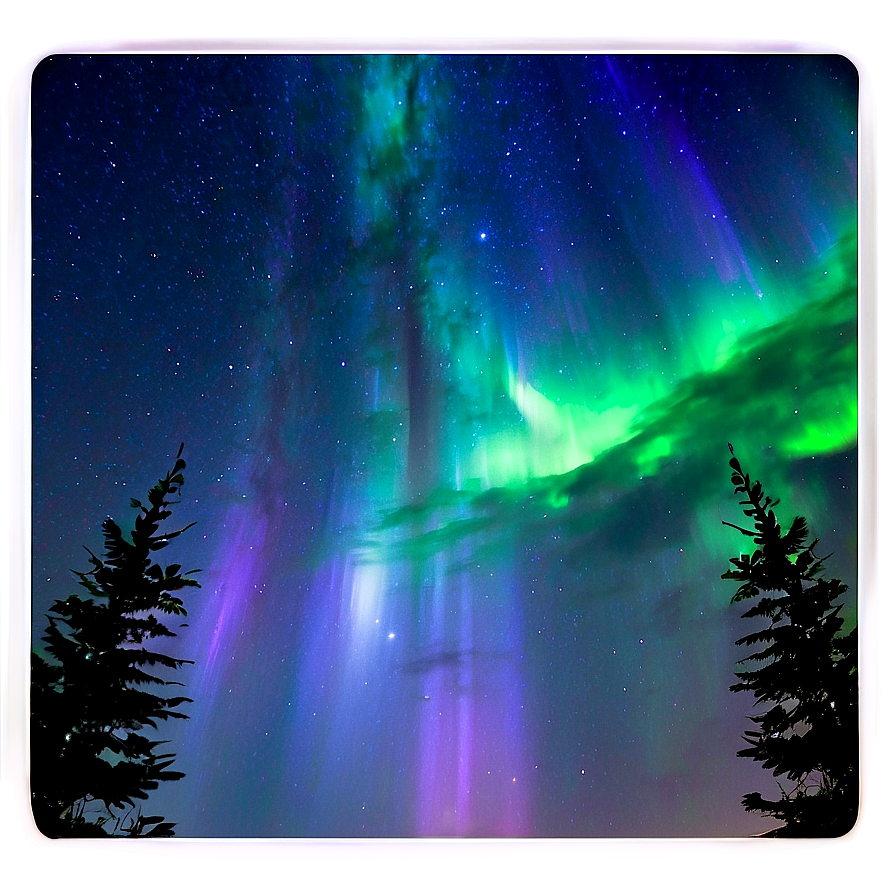 Heavenly Aurora Starry Sky Png Nsb75 PNG Image