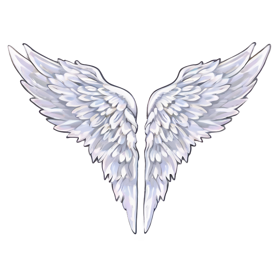 Heavenly White Wings Art Png 48 PNG Image