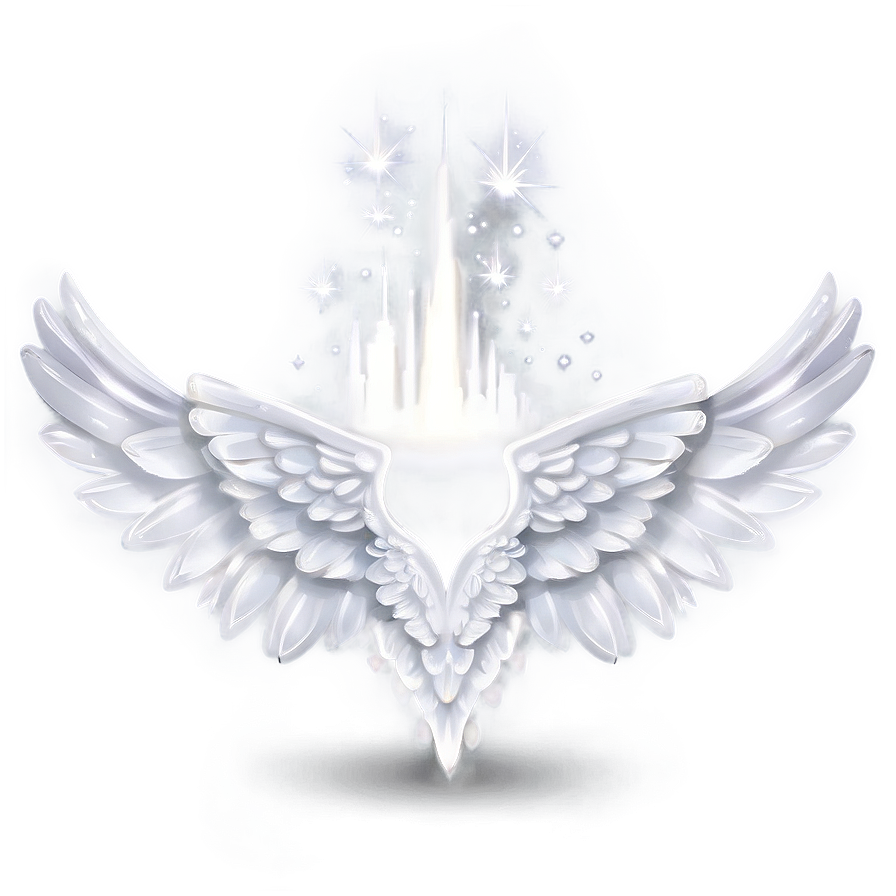 Heavenly White Wings Art Png Vqw38 PNG Image