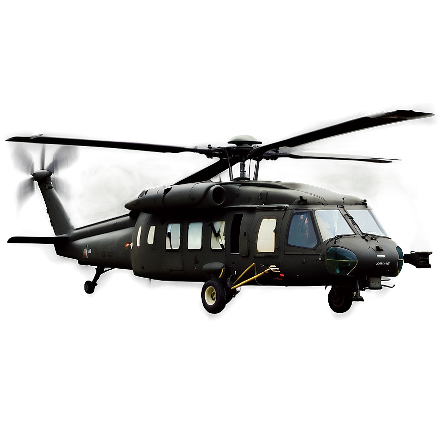 Heavy Duty Black Hawk Helicopter Png Inr PNG Image