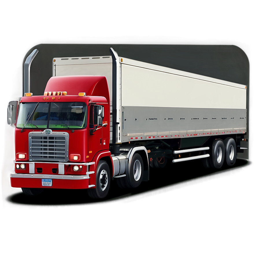 Heavy Duty Red Truck Png Ixf PNG Image