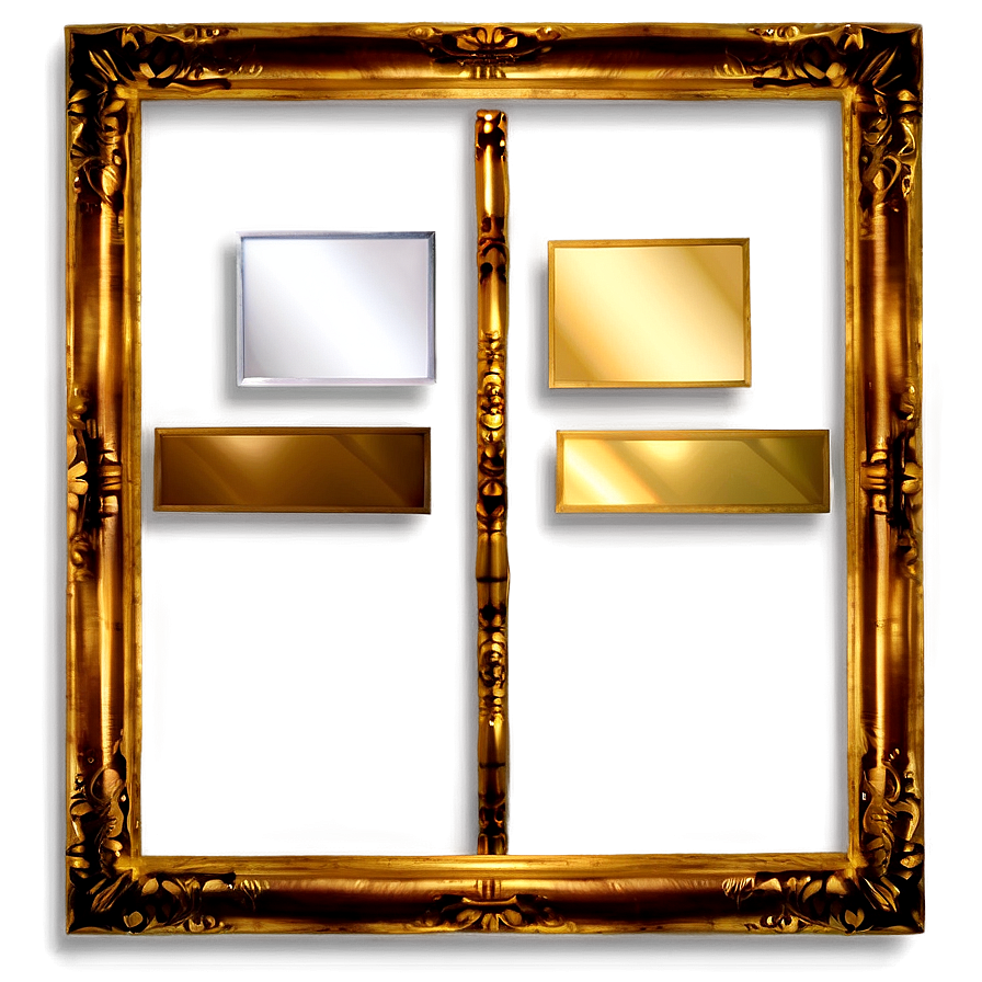 Heavy Gold Frame Png 05252024 PNG Image