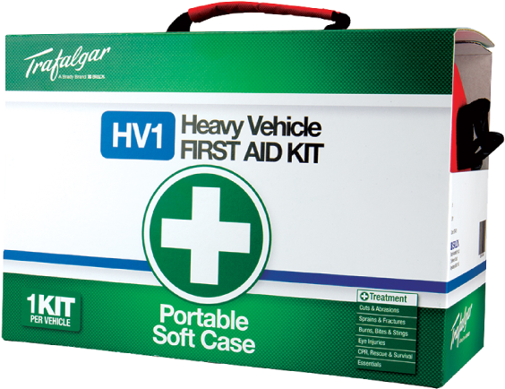 Heavy Vehicle First Aid Kit Portable Soft Case PNG Image