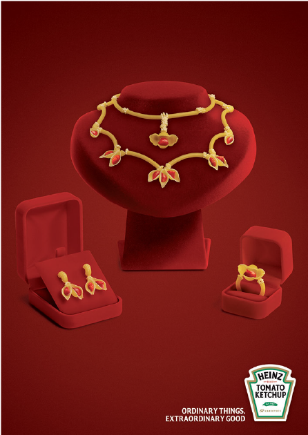 Heinz Ketchup Jewelry Ad PNG Image