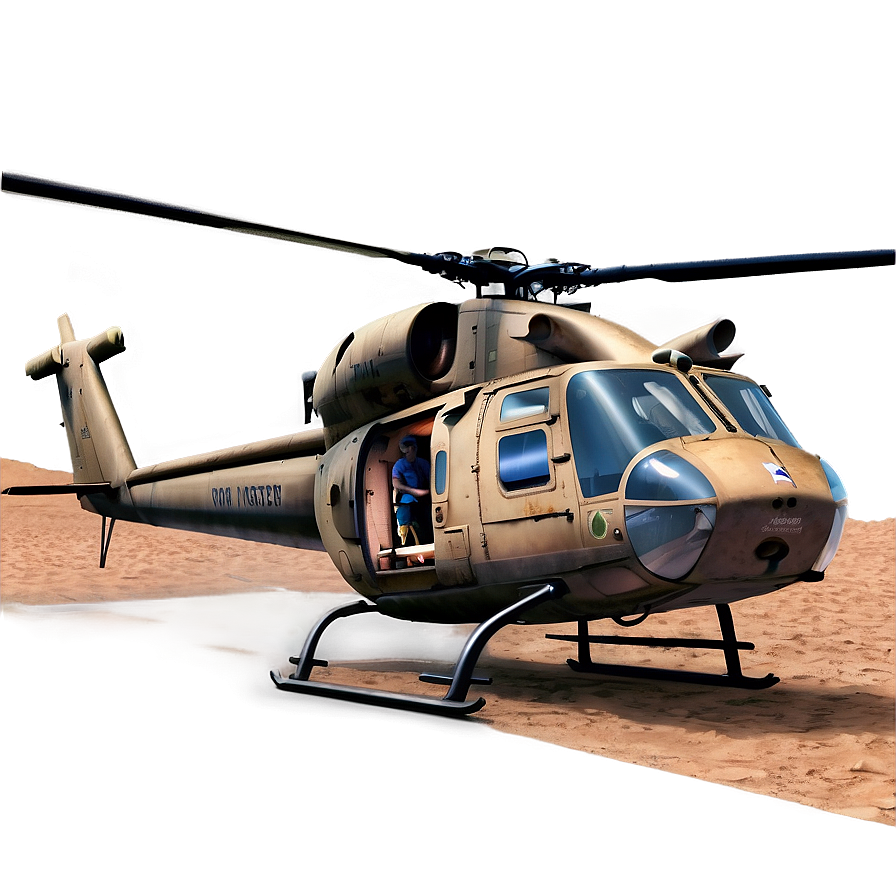 Helicopter In Desert Png 05212024 PNG Image