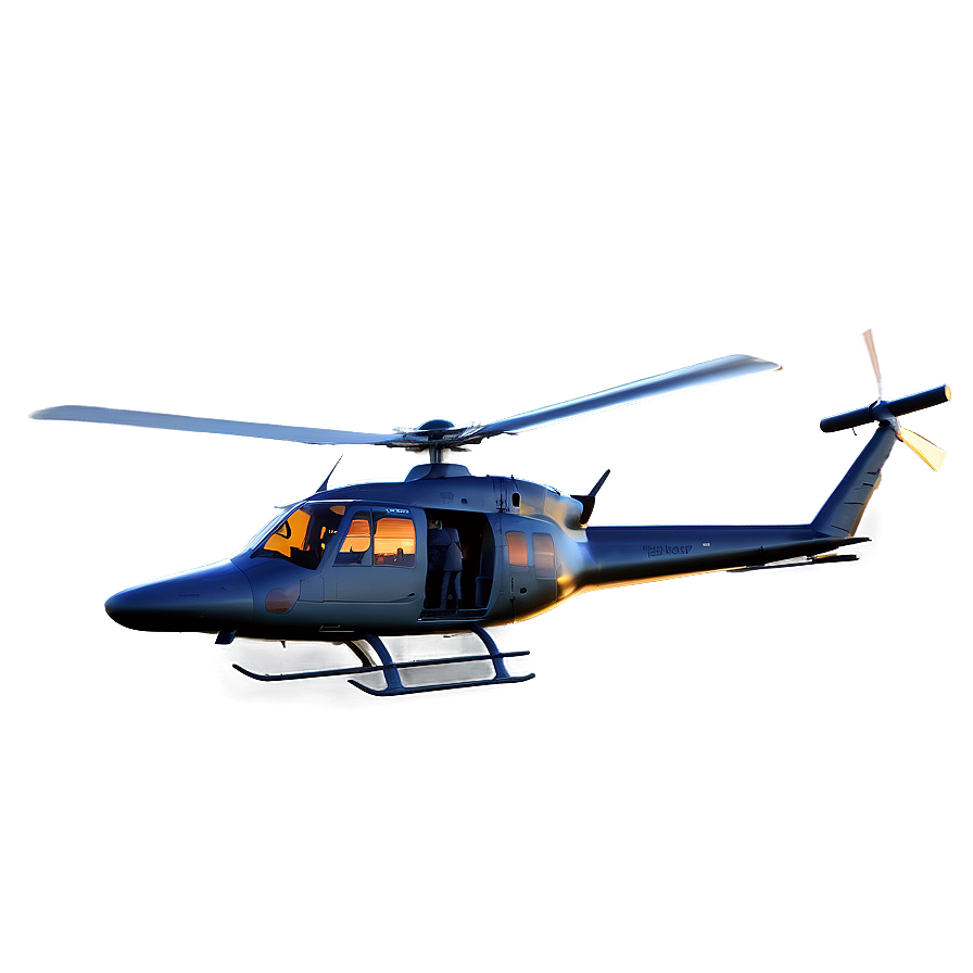 Helicopter In Sunset Png Qfj14 PNG Image