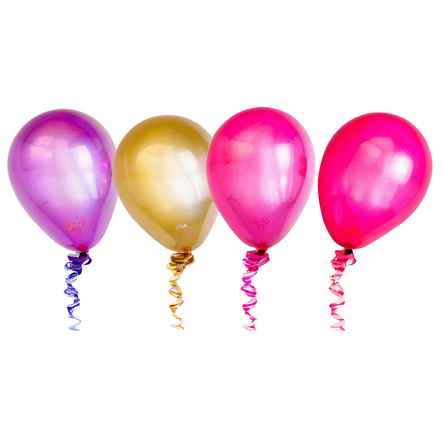 Helium Pink Balloons Floating Png 06122024 PNG Image