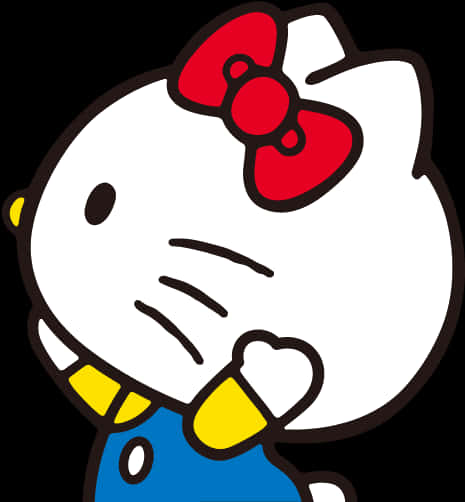 Hello Kitty Classic Pose PNG Image