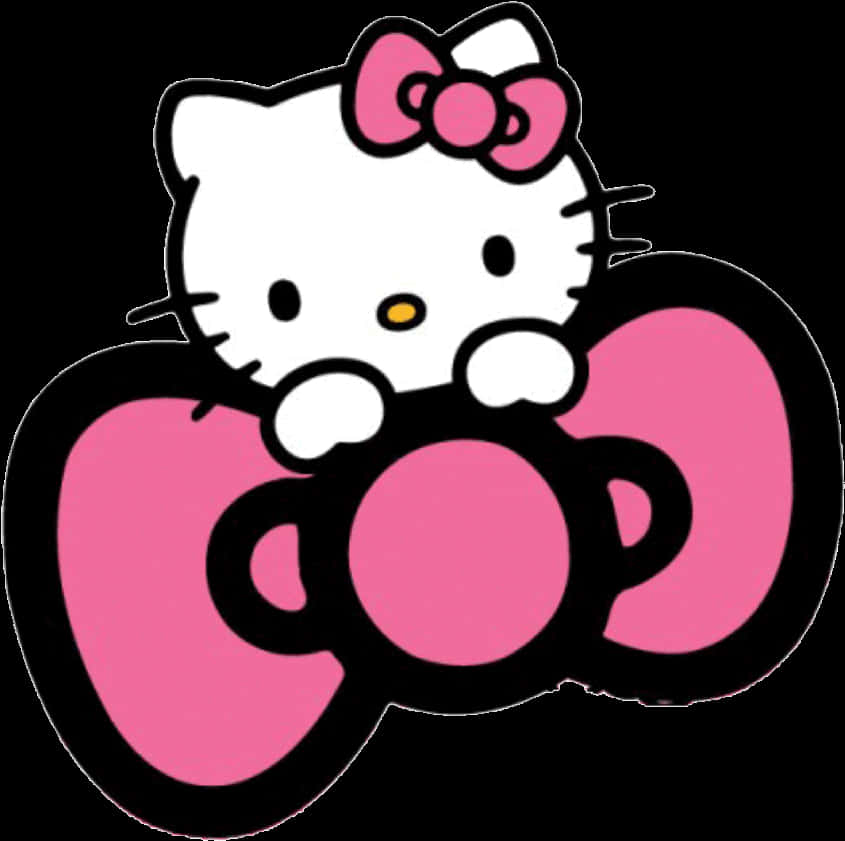 Hello Kitty Pink Bow PNG Image