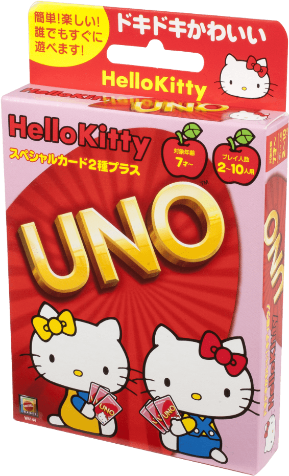 Hello Kitty U N O Card Game Pack PNG Image