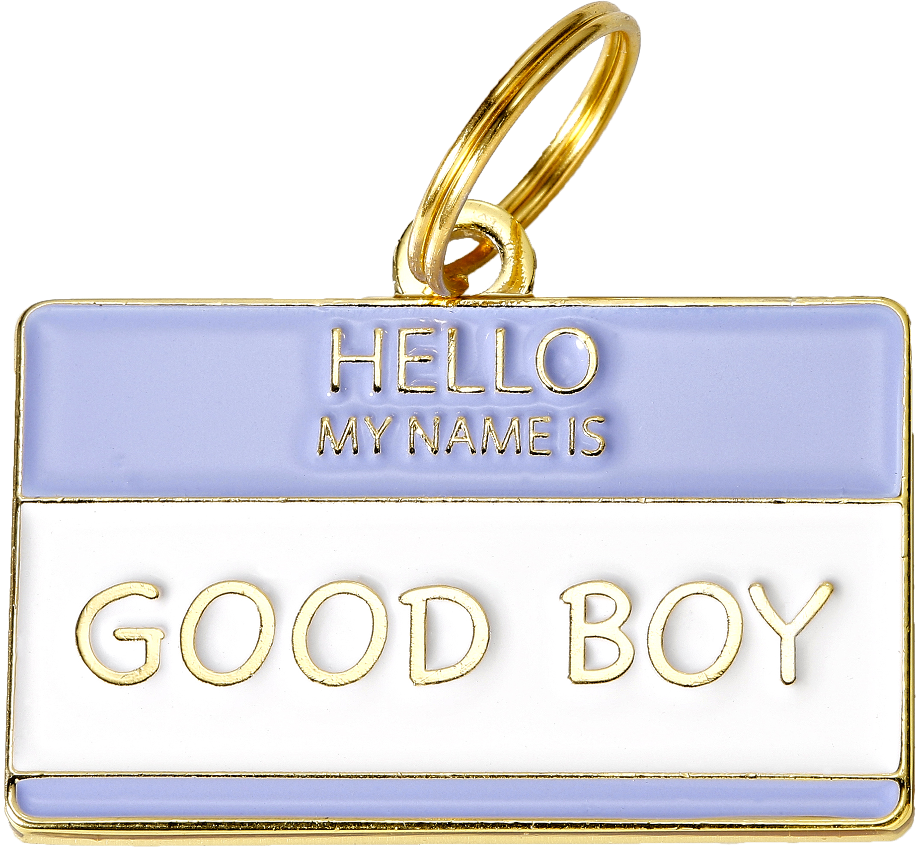 Hello My Name Is Good Boy Tag PNG Image