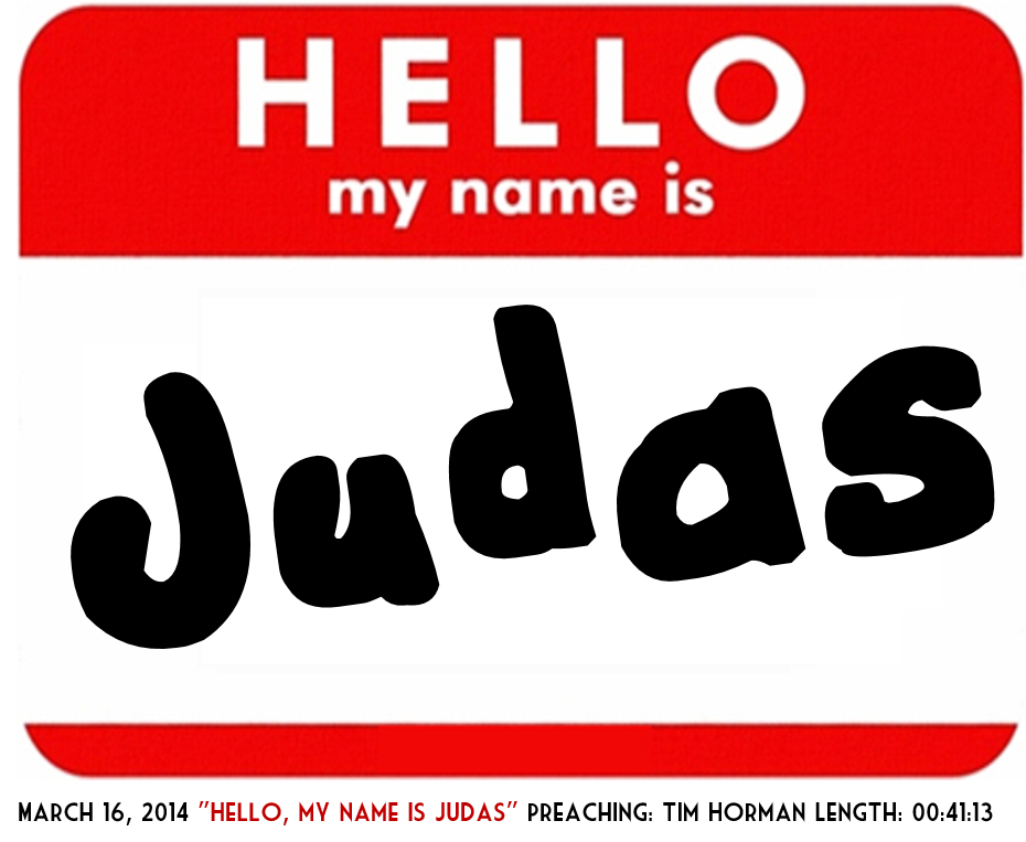 Hello My Name Is Judas Label PNG Image