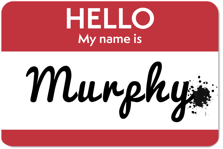 Hello My Name Is Murphy Name Tag PNG Image