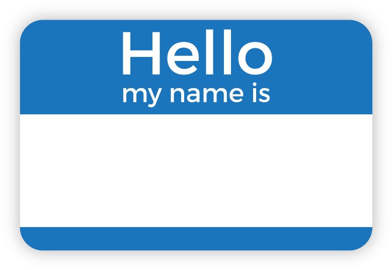 Hello My Name Is Name Tag PNG Image