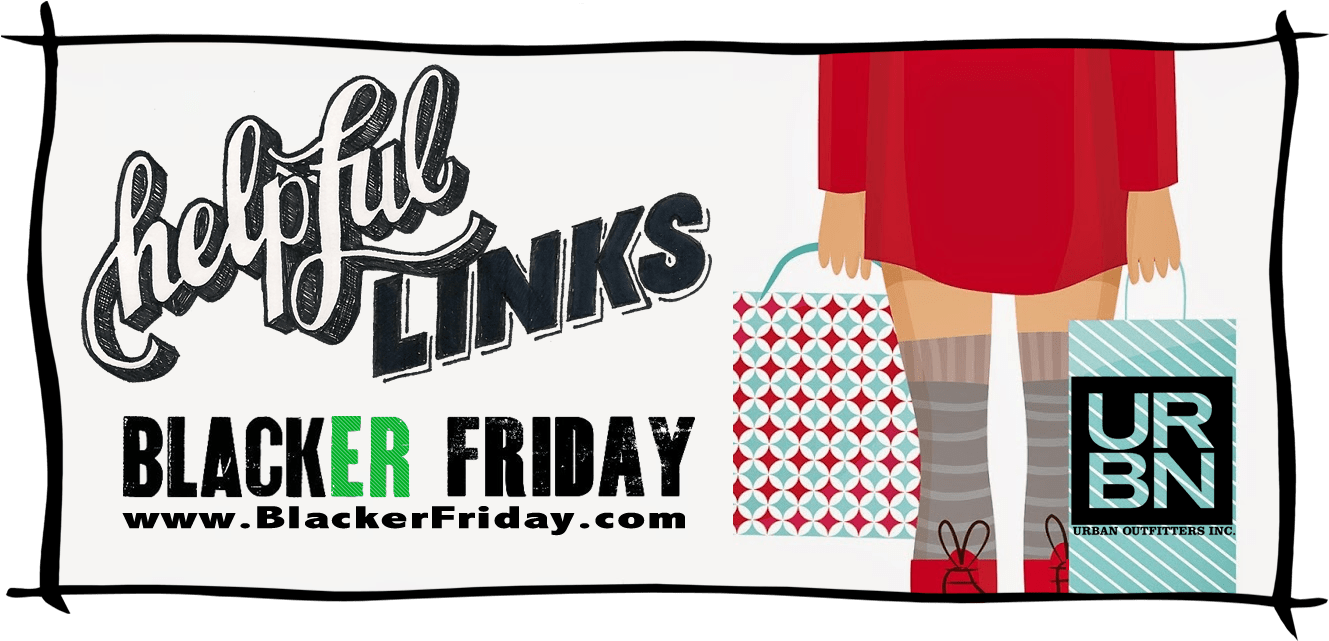 Helpful Links Black Friday Shopping Banner PNG Image