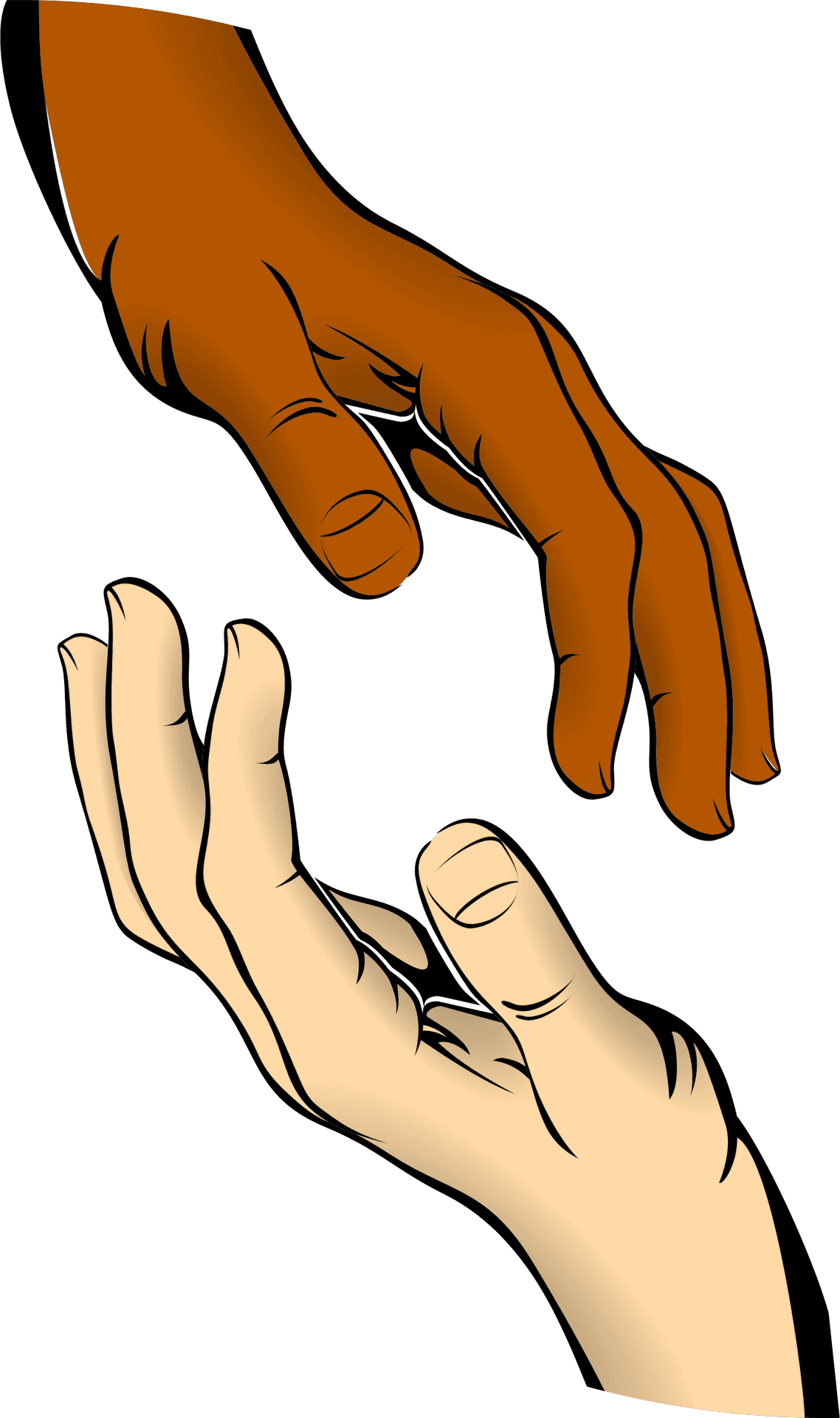 Helping Hands Clipart PNG Image