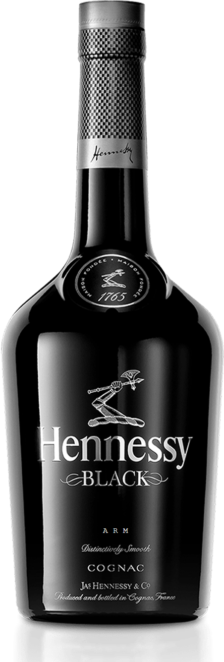 Hennessy Black Cognac Bottle PNG Image