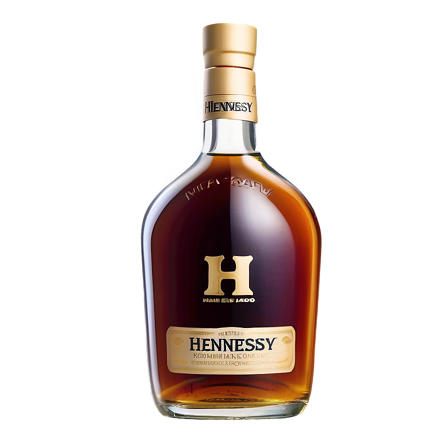 Hennessy Bottle With Glass Png Myx83 PNG Image