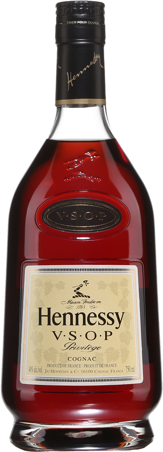 Hennessy V S O P Cognac Bottle PNG Image