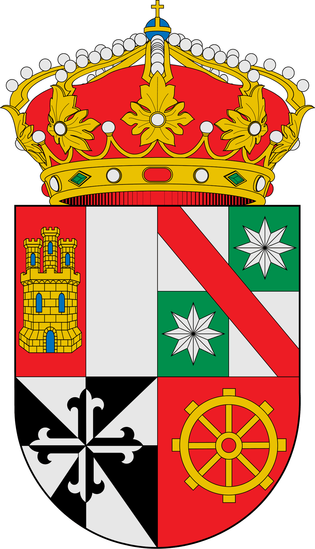 Heraldic Coatof Armswith Crown PNG Image