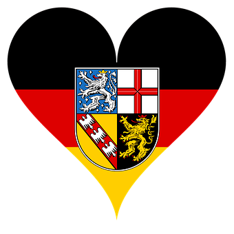 Heraldic Shieldon Heart Background PNG Image