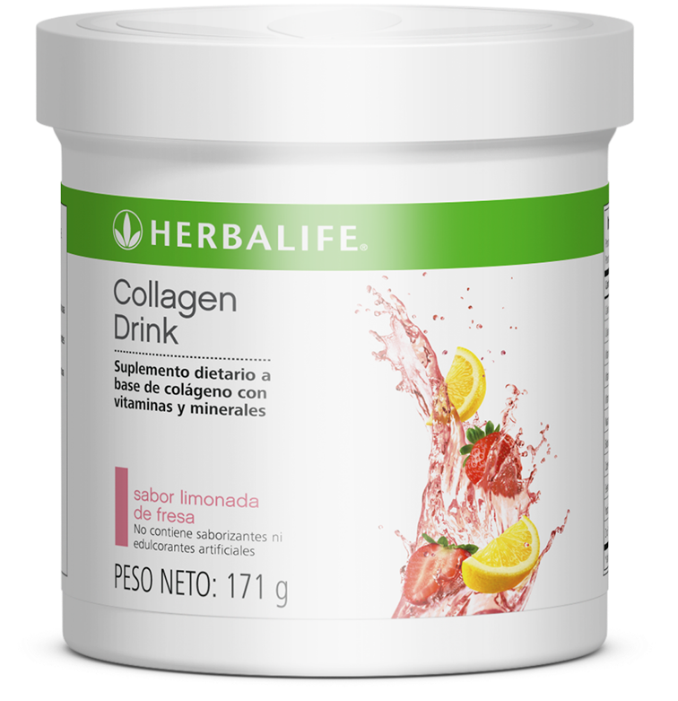 Herbalife Collagen Drink Strawberry Lemonade Flavor PNG Image