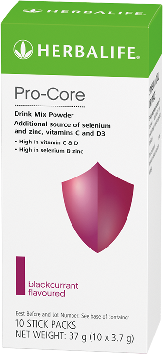 Herbalife Pro Core Drink Mix Powder Packaging PNG Image