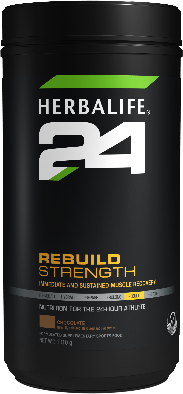 Herbalife24 Rebuild Strength Chocolate Product PNG Image