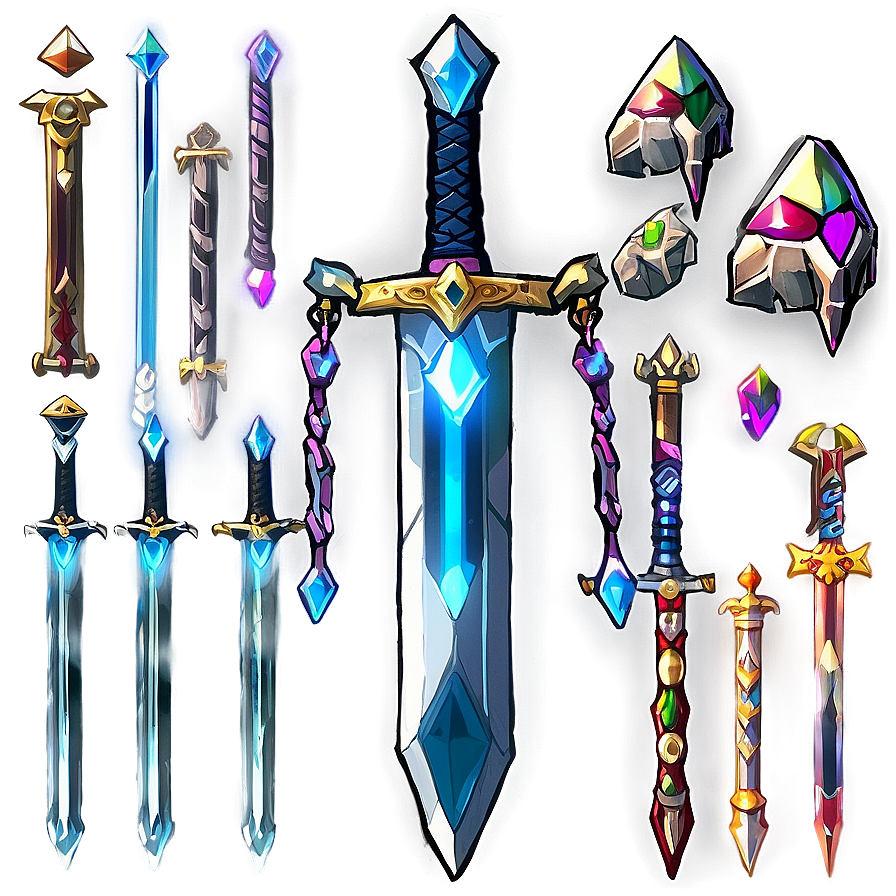 Hero's Diamond Sword Png Vjq PNG Image