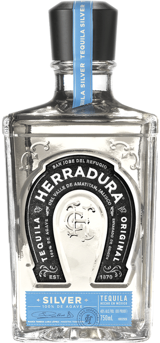 Herradura Silver Tequila Bottle PNG Image