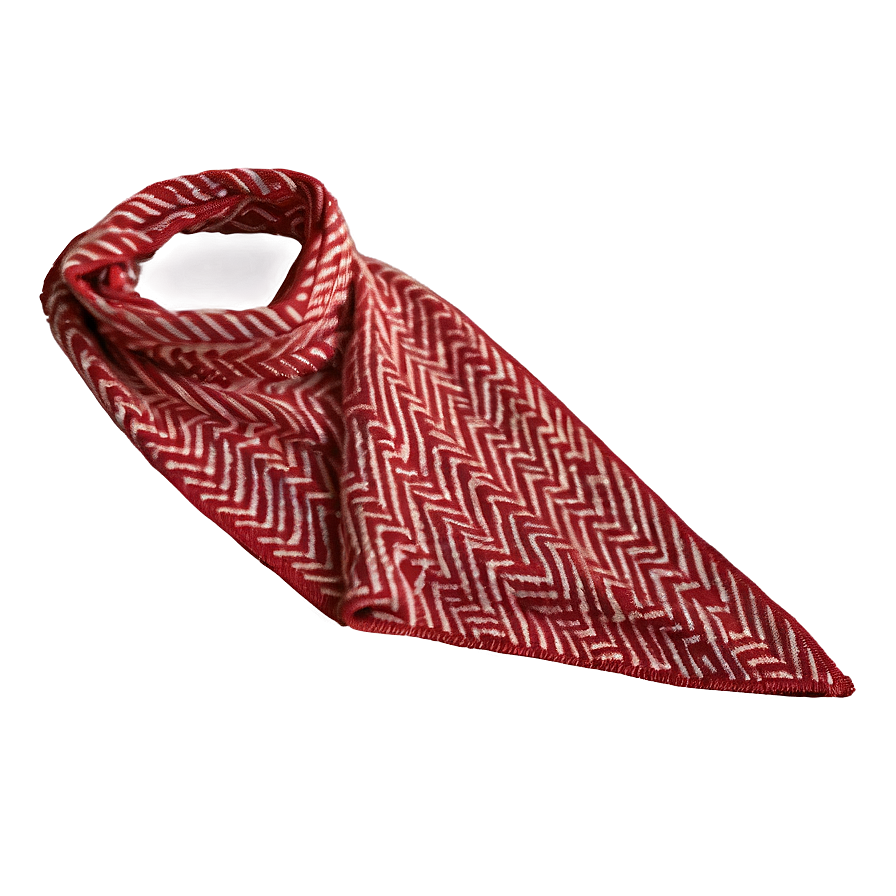 Herringbone Red Scarf Png 06252024 PNG Image