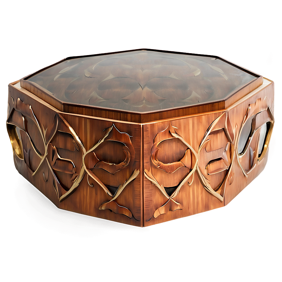 Hexagon Side Table Png 2 PNG Image