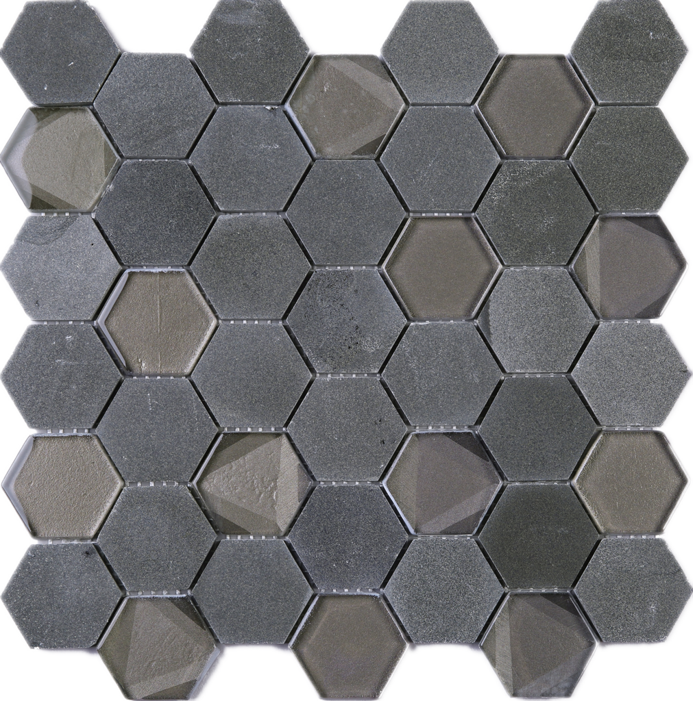 Hexagonal Tile Pattern Texture PNG Image