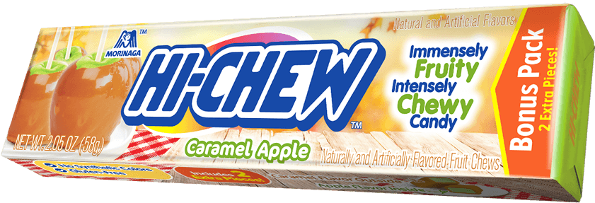 Hi Chew Caramel Apple Flavor Candy Pack PNG Image