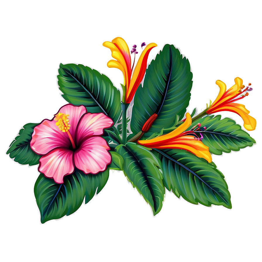 Hibiscus Art Png Tfn PNG Image