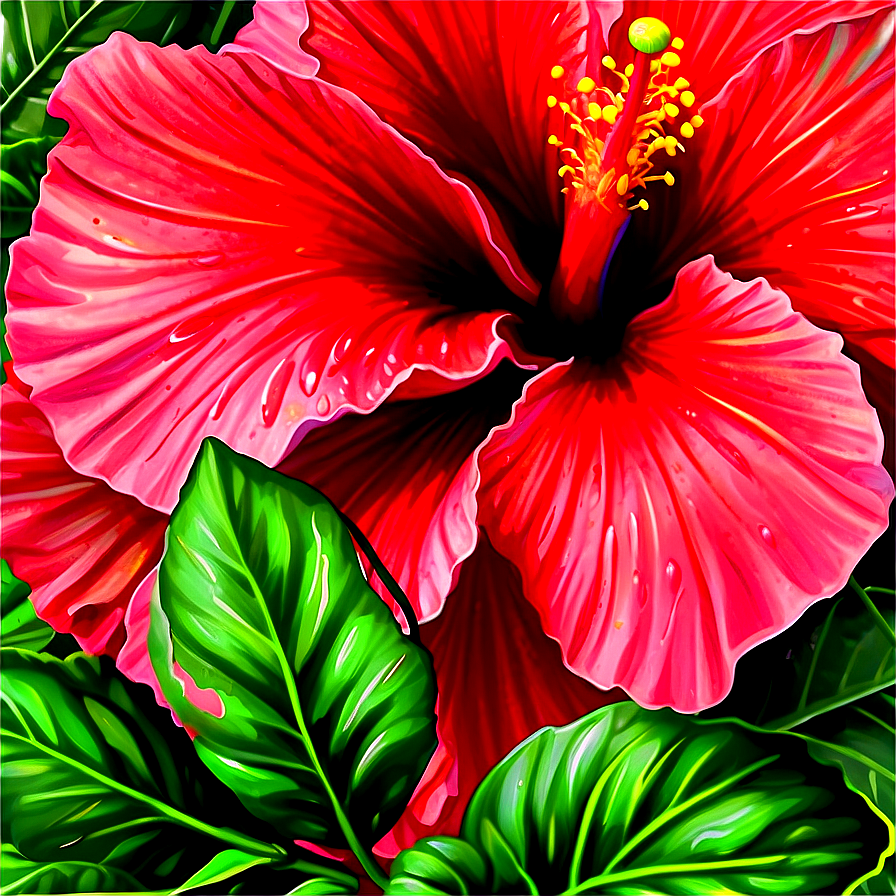 Hibiscus Close-up Png Ybu PNG Image