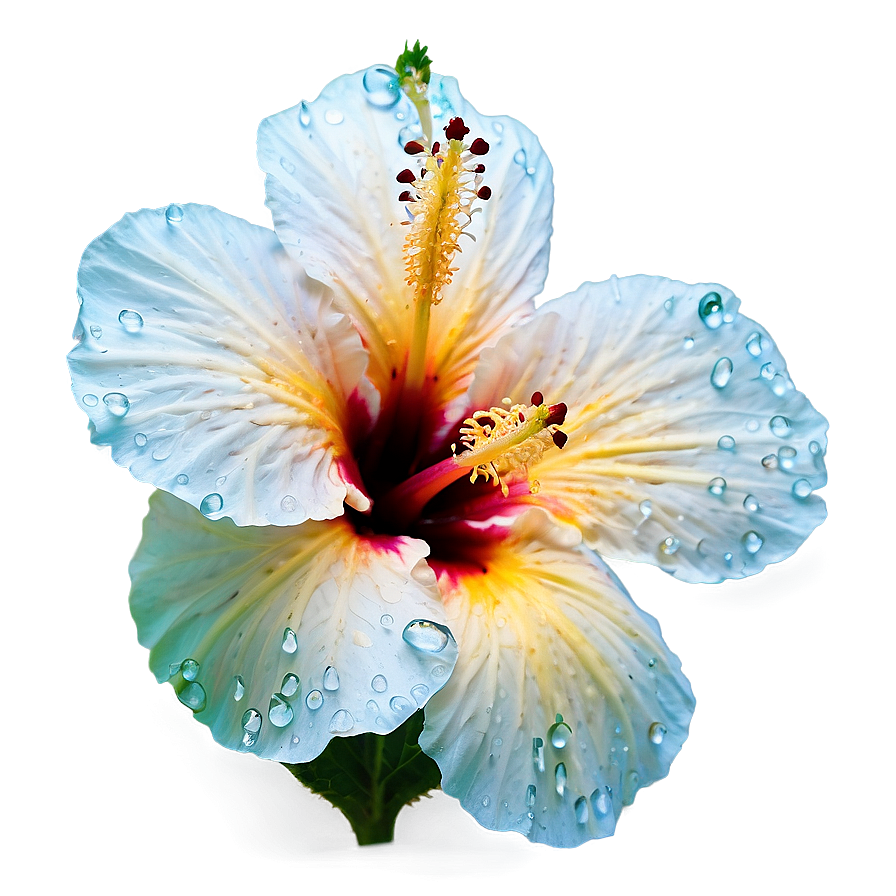 Hibiscus With Dew Png 05232024 PNG Image