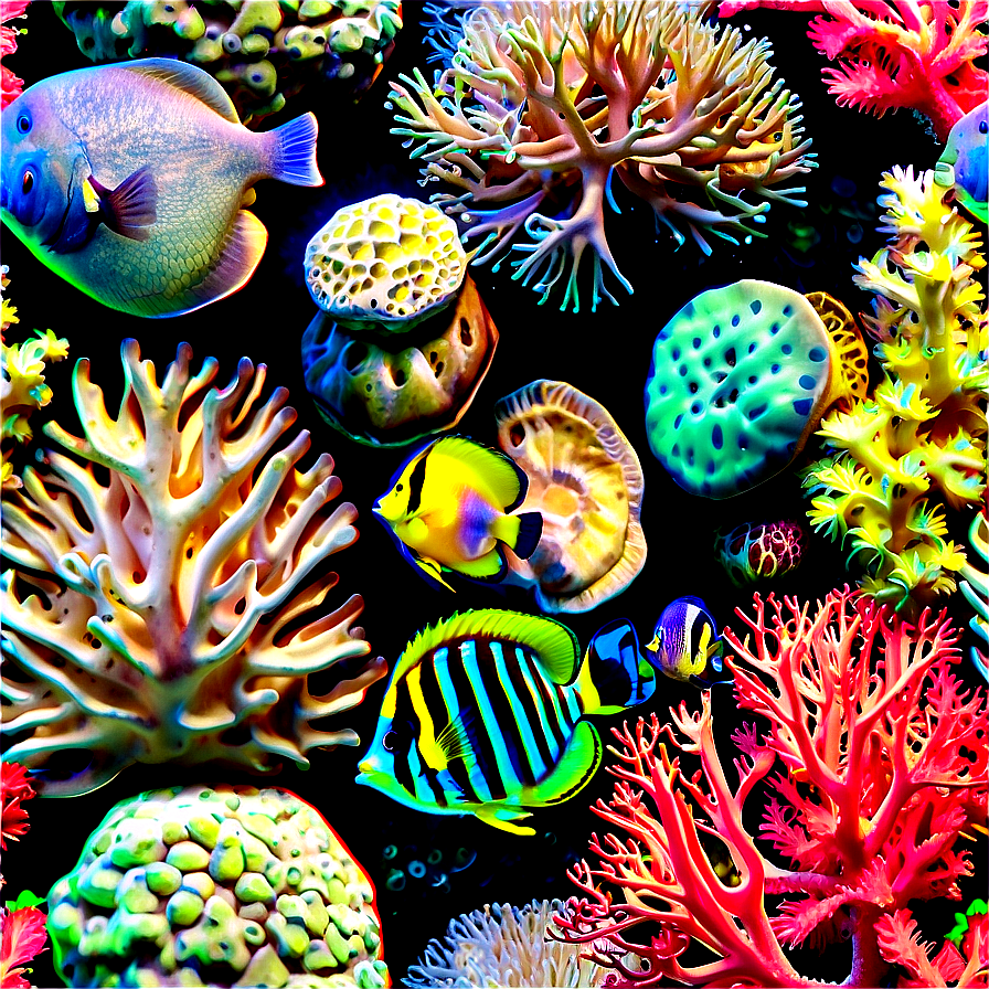 Hidden Coral Reef Treasures Png Fyl PNG Image