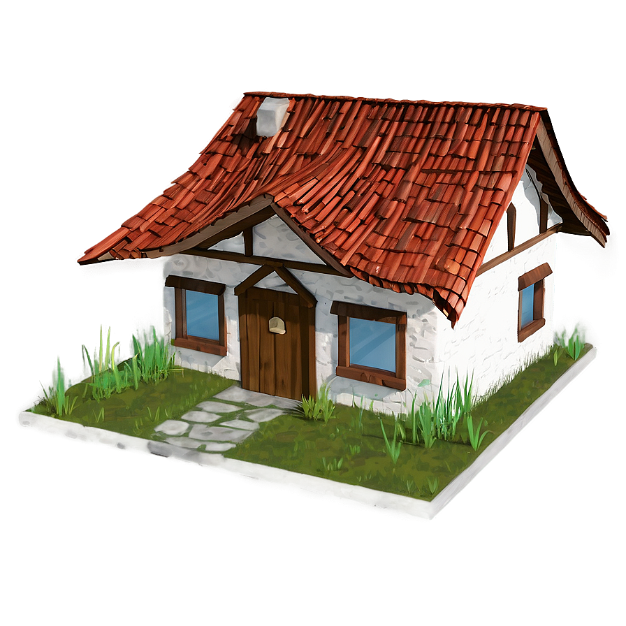 Hidden Cottage In The Meadow Png 8 PNG Image