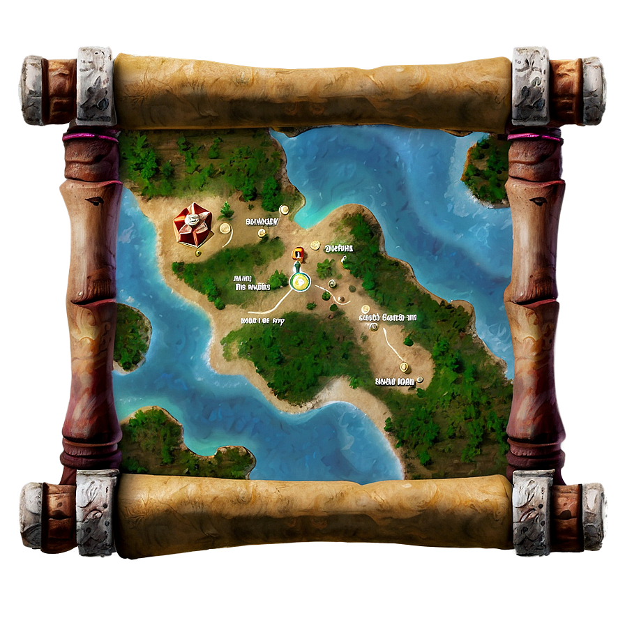 Hidden Treasure Map Png 22 PNG Image