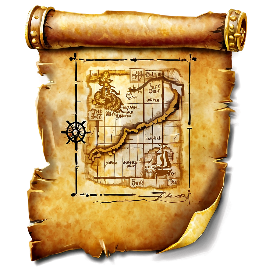 Hidden Treasure Map Png Nms98 PNG Image