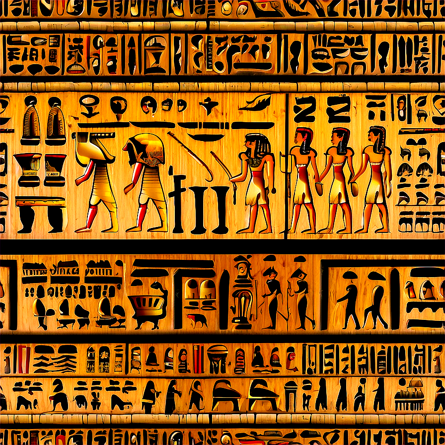 Hieroglyphics On Papyrus Png Ecr39 PNG Image