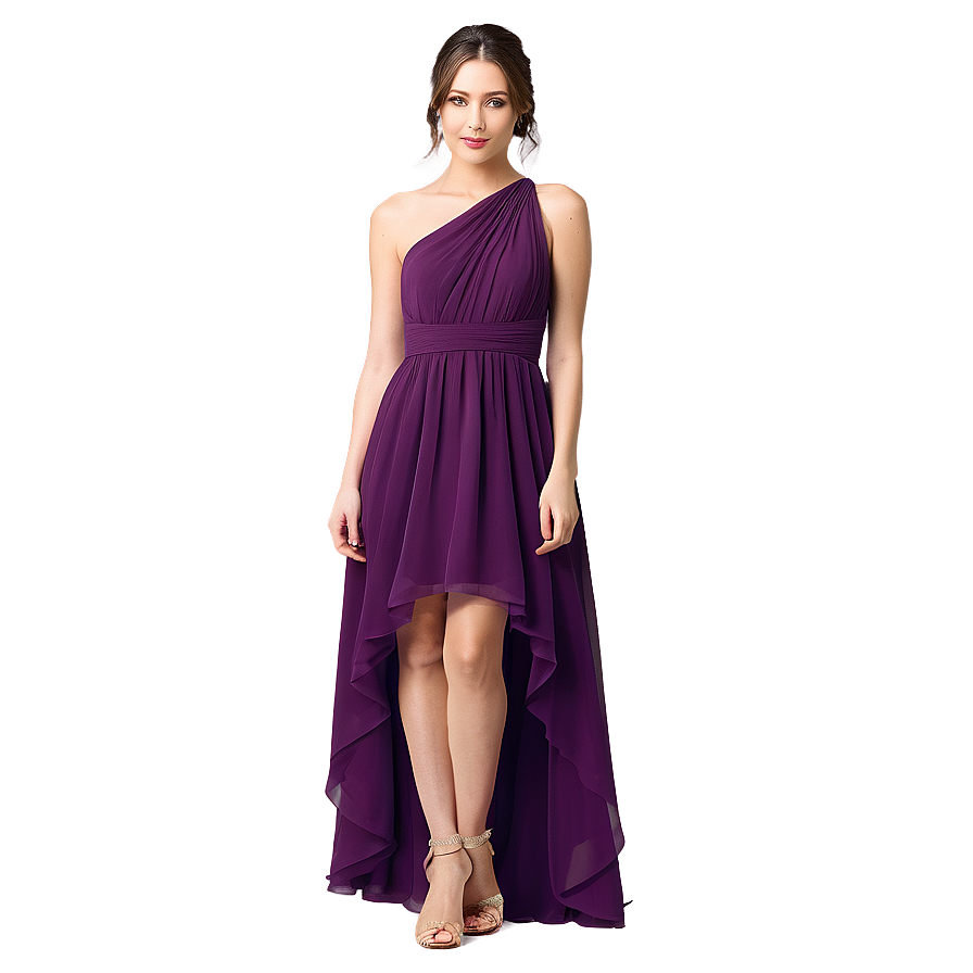 High-low Bridesmaid Dress Png 05232024 PNG Image