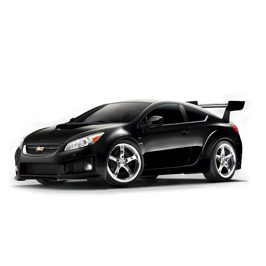 High Performance Black Car Png Vtg PNG Image