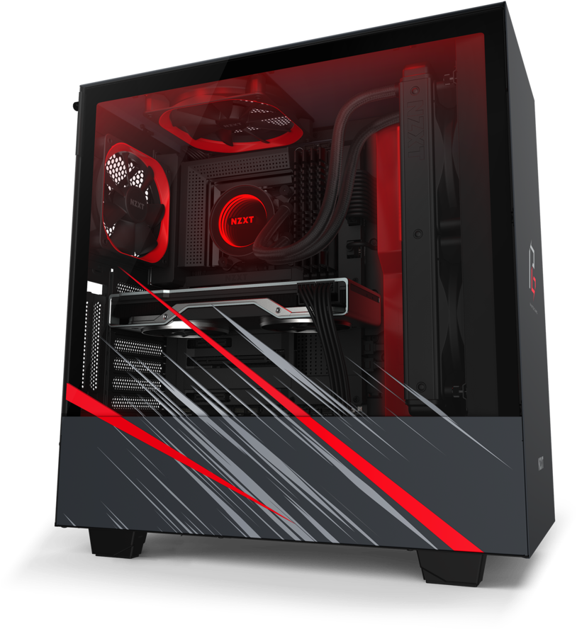 High Performance Gaming P C Red Accents PNG Image