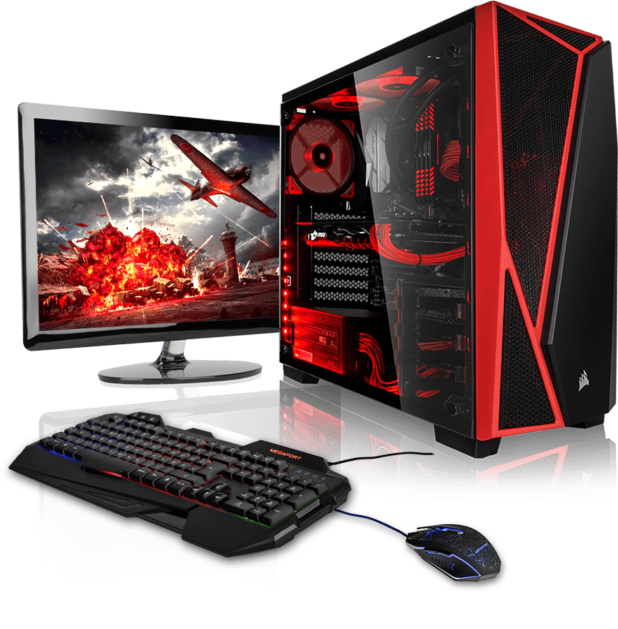 High Performance Gaming Setup PNG Image