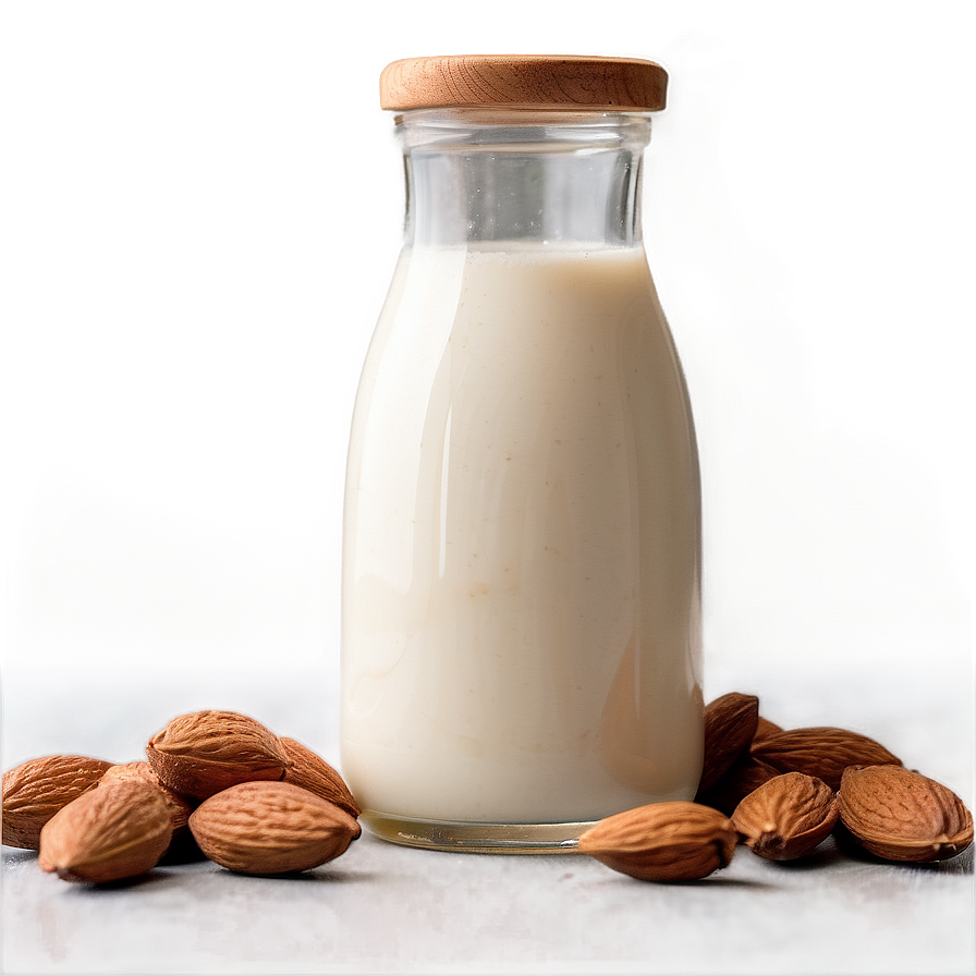 High-protein Almond Milk Png 06272024 PNG Image