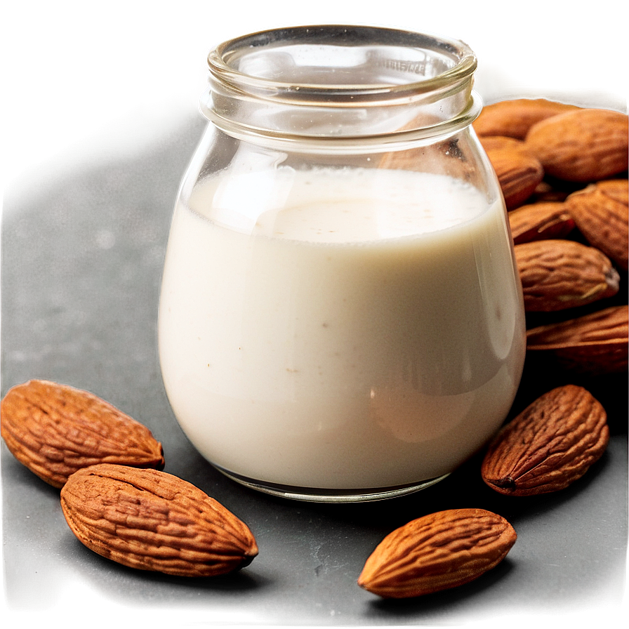 High-protein Almond Milk Png 35 PNG Image