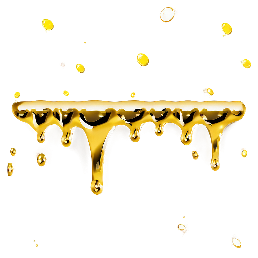 High-quality Gold Glitter Drip Png 06282024 PNG Image